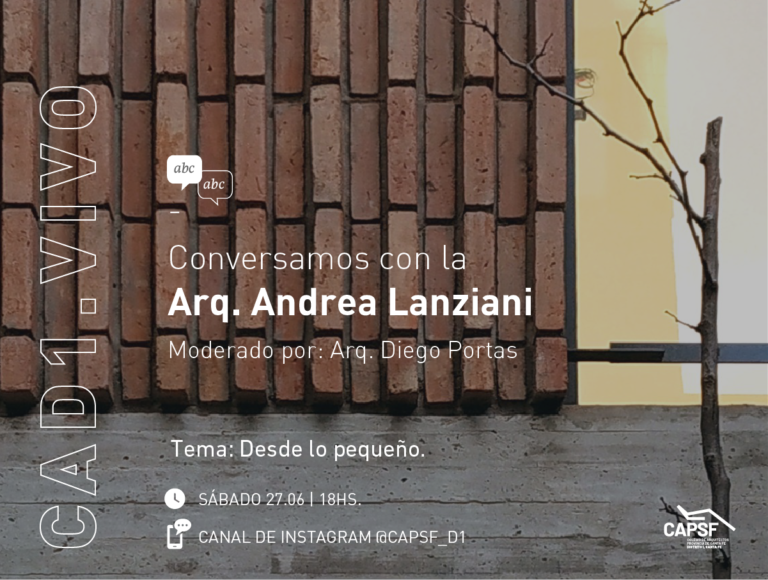 CAD1.VIVO: Conversamos con la Arq. Andrea Lanziani