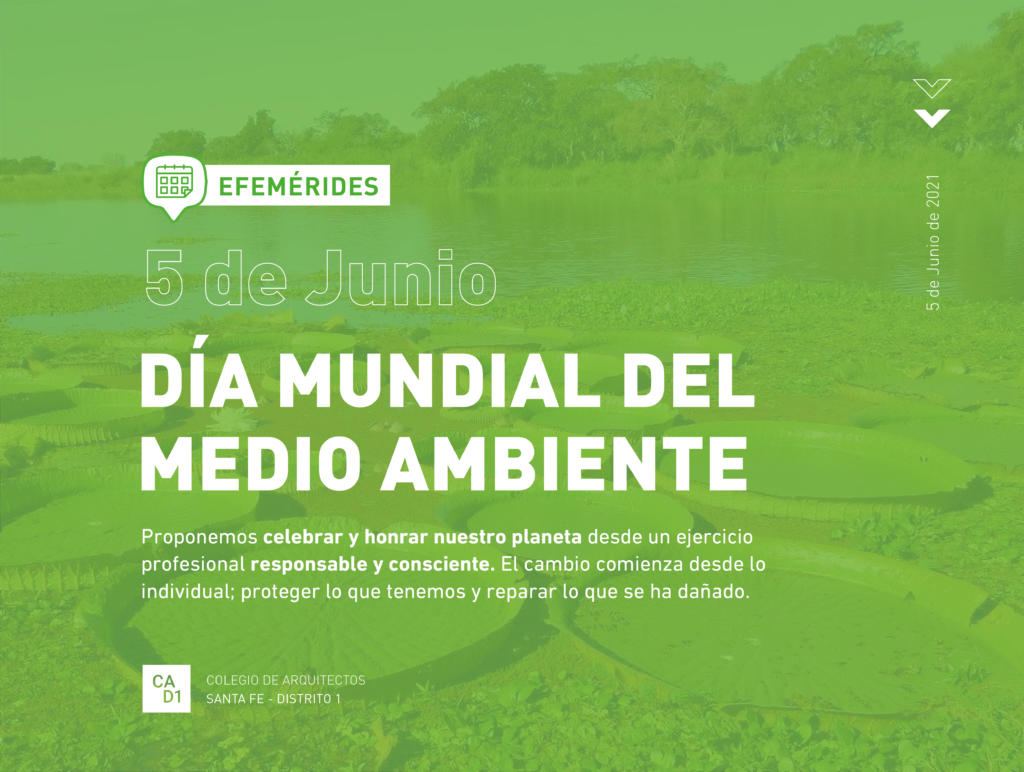 5 de Junio: Día Mundial del Medio Ambiente - Colegio de Arquitectura y ...
