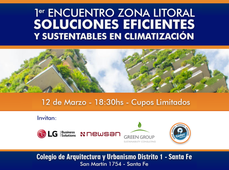 1er ENCUENTRO ZONA LITORAL Soluciones eficientes y sustentables en climatización