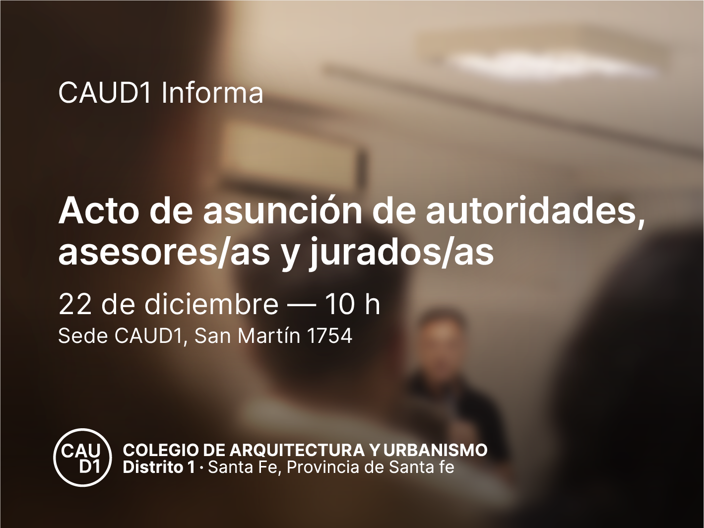 Acto de Asunción de Autoridades del CAUD1 – Período 2026–2027