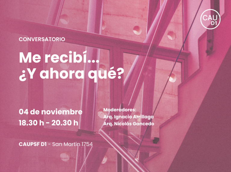 CONVERSATORIO: “Me recibí… ¿y ahora qué?»