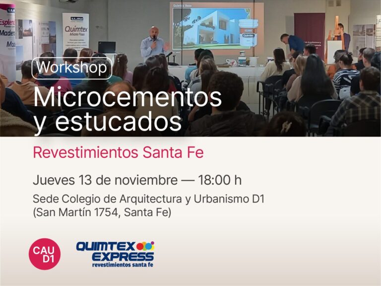 Workshop sobre microcementos y estucados en el CAU D1