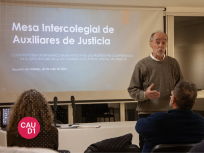 El CAUD1 fue sede de una nueva reunión de la Mesa Intercolegial de Auxiliares de Justicia