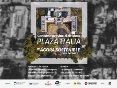 Se lanzó el Concurso Provincial de Ideas para la puesta en valor de Plaza Italia