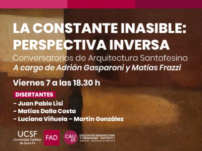 Primer encuentro del ciclo de conversatorios “La Constante Inasible”